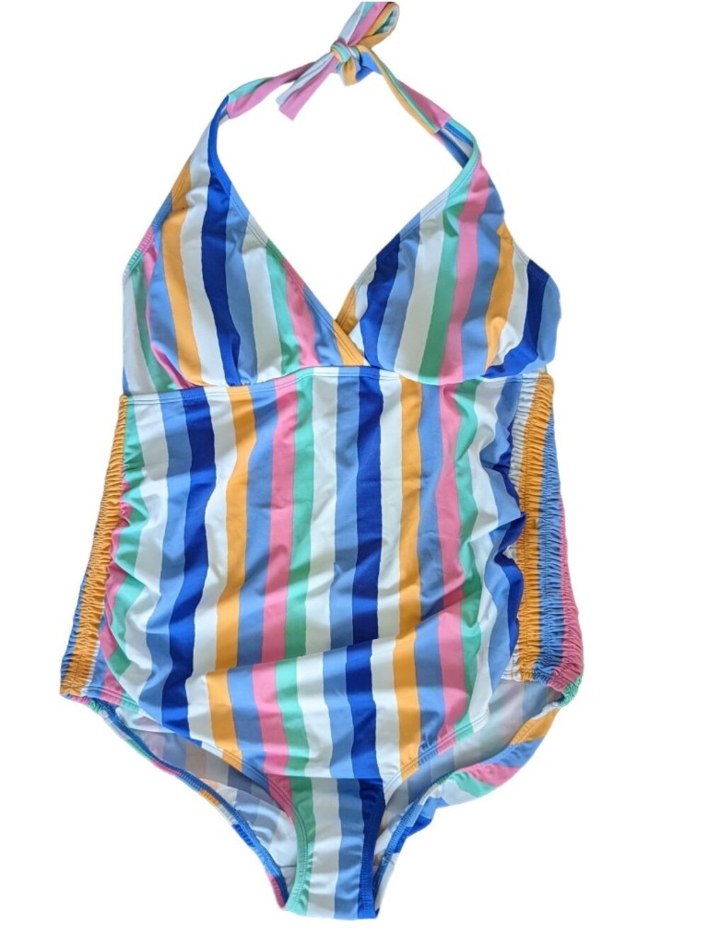 Motherhood Maternity BEACH BUMP™ SMOCKED WAIST MATERNITY ONE PIECE SWIMSUIT UPF